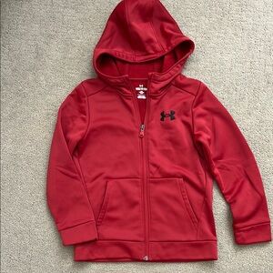Under Armour Kids Red Full-Zip Hoodie